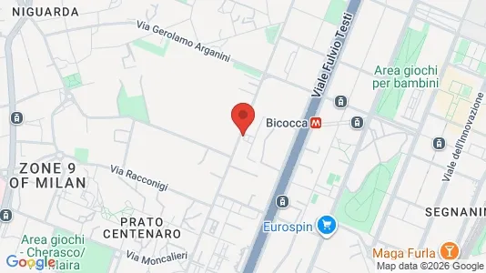 Apartments for rent i Milano Zona 9 - Porta Garibaldi, Niguarda - kort over placeringen