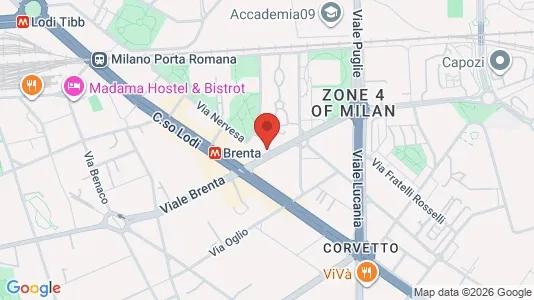 Rooms for rent i Milano Zona 5 - Vigentino, Chiaravalle, Gratosoglio - kort over placeringen