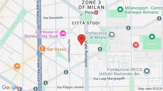 Apartments for rent i Milano Zona 3 - Porta Venezia, Città Studi, Lambrate - kort over placeringen