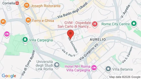 Apartments for rent i Roma Municipio XIII – Aurelia - kort over placeringen