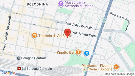 Apartments for rent i Bologna - kort over placeringen