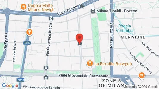 Rooms for rent i Milano Zona 5 - Vigentino, Chiaravalle, Gratosoglio - kort over placeringen