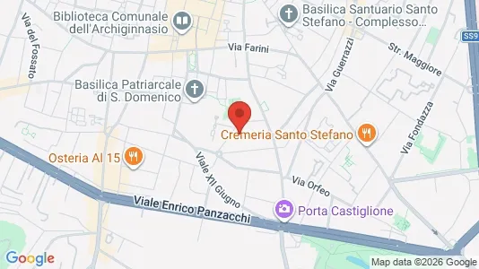 Apartments for rent i Bologna - kort over placeringen