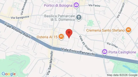 Apartments for rent i Bologna - kort over placeringen