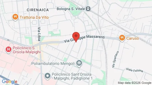 Apartments for rent i Bologna - kort over placeringen