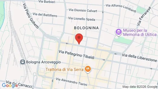 Apartments for rent i Bologna - kort over placeringen