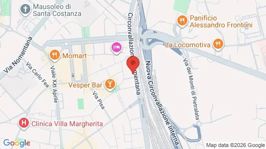 Rooms for rent i Roma Municipio II – Parioli/Nomentano - kort over placeringen