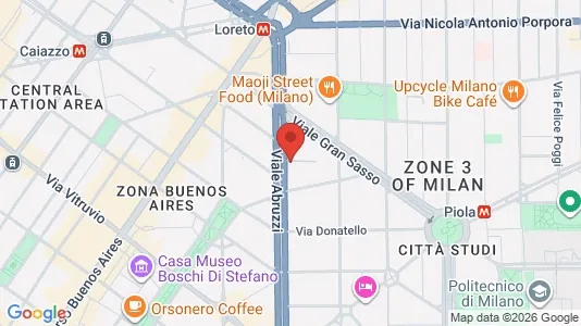 Apartments for rent i Milano Zona 3 - Porta Venezia, Città Studi, Lambrate - kort over placeringen