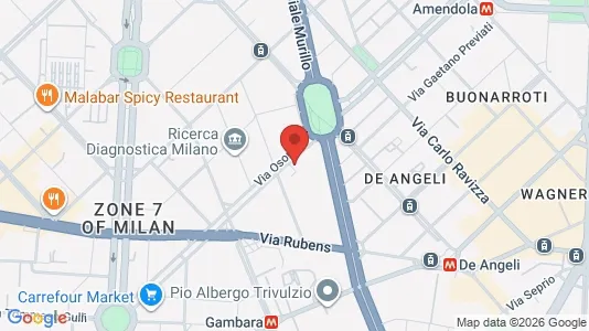 Apartments for rent i Milano Zona 7 - Baggio, De Angeli, San Siro - kort over placeringen