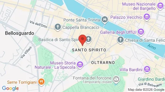 Apartments for rent i Florence - kort over placeringen