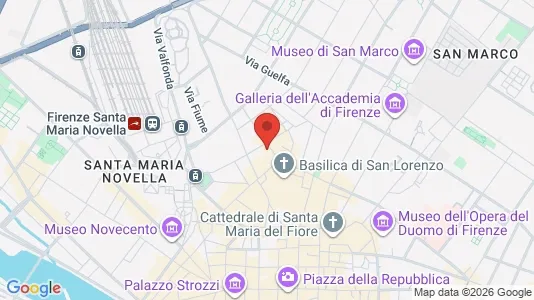 Apartments for rent i Florence - kort over placeringen