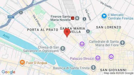 Apartments for rent i Florence - kort over placeringen