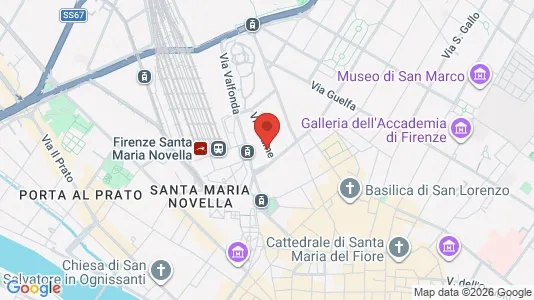 Apartments for rent i Florence - kort over placeringen