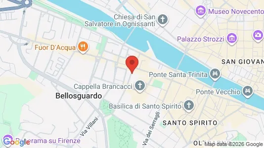 Apartments for rent i Florence - kort over placeringen