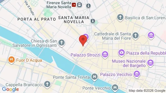 Apartments for rent i Florence - kort over placeringen