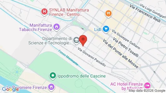 Apartments for rent i Florence - kort over placeringen