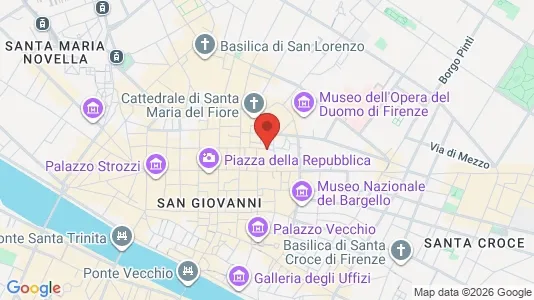 Apartments for rent i Florence - kort over placeringen