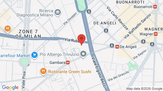 Apartments for rent i Milano Zona 7 - Baggio, De Angeli, San Siro - kort over placeringen