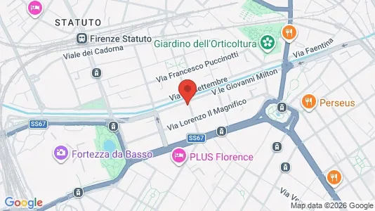 Apartments for rent i Florence - kort over placeringen