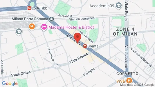 Apartments for rent i Milano Zona 5 - Vigentino, Chiaravalle, Gratosoglio - kort over placeringen