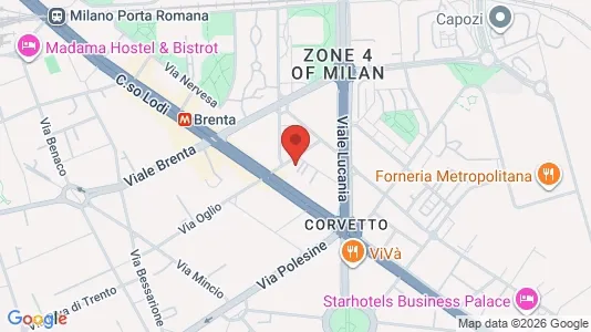 Apartments for rent i Milano Zona 5 - Vigentino, Chiaravalle, Gratosoglio - kort over placeringen