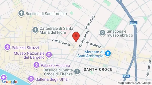 Apartments for rent i Florence - kort over placeringen