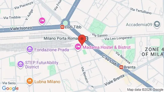 Apartments for rent i Milano Zona 5 - Vigentino, Chiaravalle, Gratosoglio - kort over placeringen