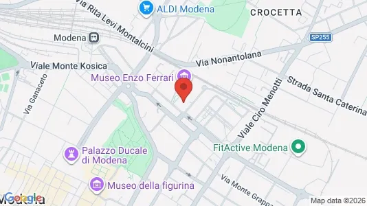 Rooms for rent i Modena - kort over placeringen