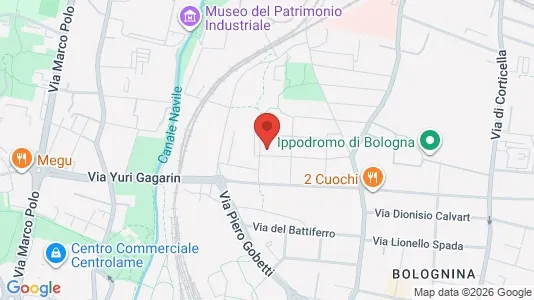 Apartments for rent i Bologna - kort over placeringen