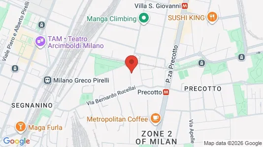 Apartments for rent i Milano Zona 2 - Stazione Centrale, Gorla, Turro, Greco, Crescenzago - kort over placeringen