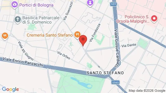 Apartments for rent i Bologna - kort over placeringen