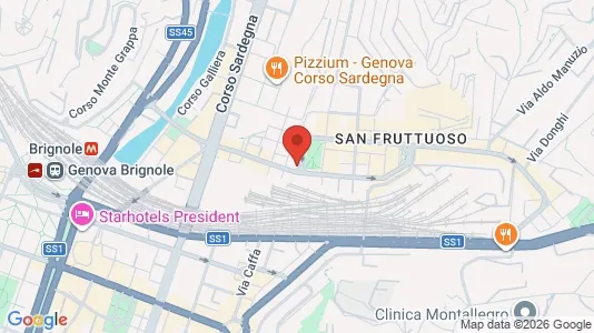 Rooms for rent i Genoa - kort over placeringen