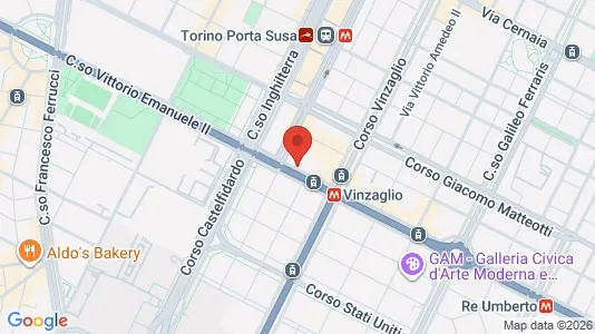 Apartments for rent i Turin - kort over placeringen