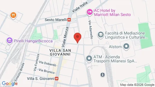 Rooms for rent i Milano Zona 2 - Stazione Centrale, Gorla, Turro, Greco, Crescenzago - kort over placeringen