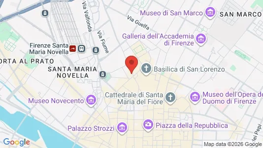 Apartments for rent i Florence - kort over placeringen