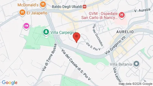 Apartments for rent i Roma Municipio XIII – Aurelia - kort over placeringen