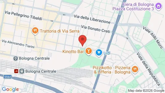 Apartments for rent i Bologna - kort over placeringen
