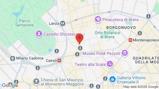 Apartments for rent i Milano Zona 1 - Centro storico - kort over placeringen