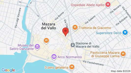 Apartments for rent i Mazara del Vallo - kort over placeringen