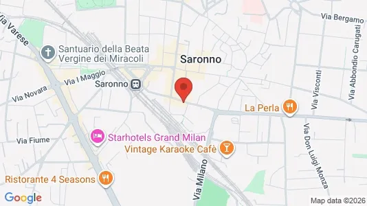 Apartments for rent i Saronno - kort over placeringen