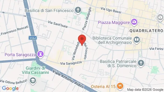 Apartments for rent i Bologna - kort over placeringen