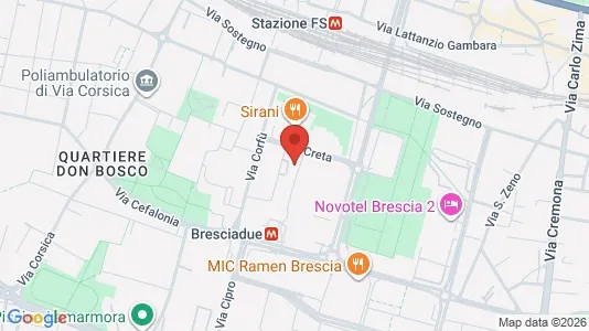 Rooms for rent i Brescia - kort over placeringen