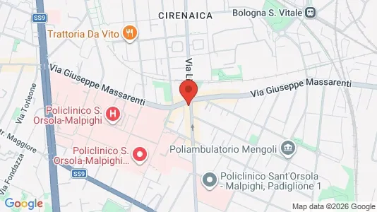 Rooms for rent i Bologna - kort over placeringen