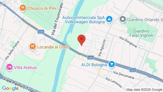 Rooms for rent i Bologna - kort over placeringen