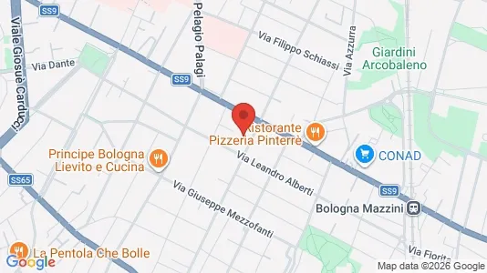 Rooms for rent i Bologna - kort over placeringen