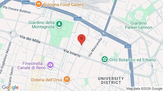 Rooms for rent i Bologna - kort over placeringen