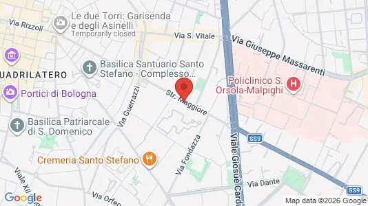 Rooms for rent i Bologna - kort over placeringen