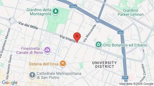 Rooms for rent i Bologna - kort over placeringen