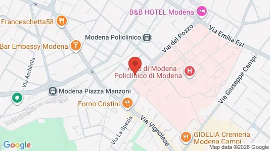 Rooms for rent i Modena - kort over placeringen