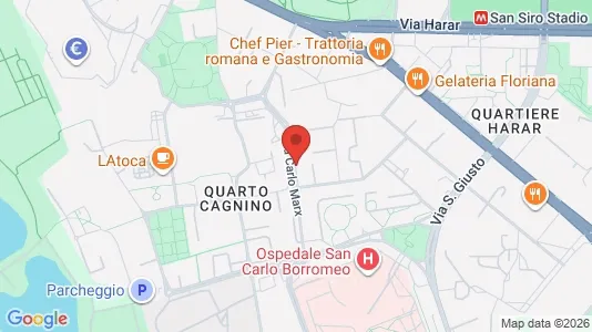 Rooms for rent i Milano Zona 7 - Baggio, De Angeli, San Siro - kort over placeringen